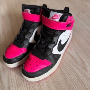 Nike Kids' Black, Pink, and White Sneakers